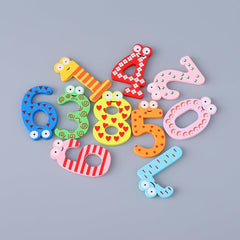 Kuber Industries Pack of 2 Magnet Number Stickers | Magnetic Wooden Numbers | Magnet Numbers for Learning-Educational Purpose | Toy for Kids | Fridge Magnet Stickers | TZXY133 | 20 Pcs | Multicolor