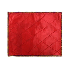 Heart Home Saree Cover | Clothes Storage Bag | Single Packing Saree with Zip Closure | Wardrobe Organizer | Cloth Stoarge Organizer | U Gota Lace Design | Pack of 12 | Maroon