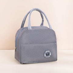 Homestic Lunch Bag | Lunch Bag for Office | Lunch Bag for College | Reusable Lunch Bag | Lunch Bag for Adults | Tiffin Lunch Bag with Handle | Plain | LYN12-NVY | Navy Blue
