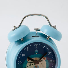 Kuber Industries Pack of 2 Timer Alarm Clock for Students & Heavy Sleepers | Study Table Watch for Kids Bedroom and Living Room | Cyan