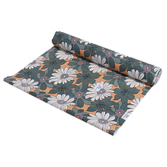 Heart Home Multiuses Floral Print Shelf Liners for Kitchen Shelves, cupboards, Wardrobe, Drawer, 10 Mtr (Green) 52HH4081