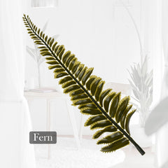 Heart Home Flowers Fern | Artificial Flowers Fern | Flower Fern Orchid for Vase Pot | Artificial Flower for Home Décor | Orchids Artificial Flower for Vase | Pack of 3 | Green