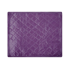 Heart Home Saree Cover | Zip Closure Saree Cover | Clothes Storage Bag | Wardrobe Organiser for Suit | Transparent Window Saree Cover | 9 inch | Pack of 3 | Purple