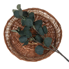 Heart Home Flowers Orchid | Artificial Flower Eucalyptus | Flower Orchid for Vase Pot | Artificial Flower for Home Décor | Orchids Artificial Flower for Vase | Pack of 2 | Green