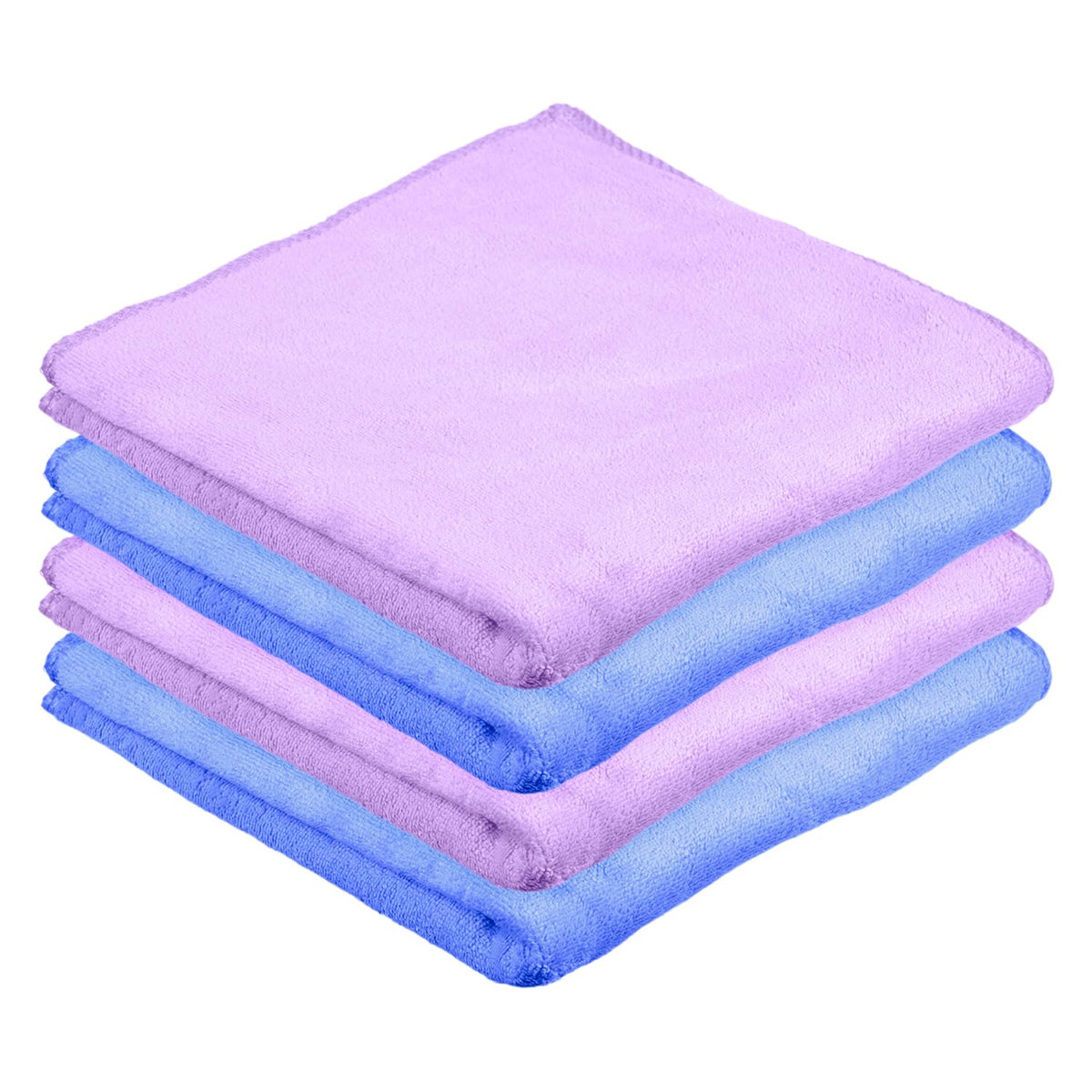 Heart Home Cleaning Towel | Reusable Cleaning Cloths for Kitchen | Duster Towel for Home Cleaning | 400 GSM Cleaning Cloth Towel for Car | Bike | 50x70 | Pack of 4 | Multi