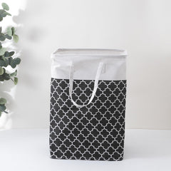 Kuber Industries Laundry Basket For Clothes|Foldable Laundry Hamper|Basket For Toys, Dirty clothes, Storage "45 LTR" (Black)
