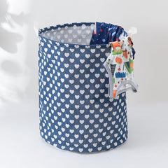 Kuber Industries Laundry Basket For Clothes|Foldable Laundry Hamper|Basket For Toys, Dirty clothes, Storage "45 LTR"-Pack of 5 (Blue)