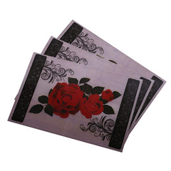 Heart Home PVC 6 Pieces Refrigerator Drawer Mats (Multi) - CTHH8739, Polyvinyl Chloride