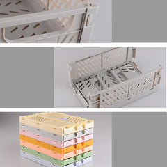 Kuber Industries (Set of 5) Small & Rugged Plastic Basket for Storage - For Kitchen, Makeup, Toiletries & Bathroom Items - Light Blue