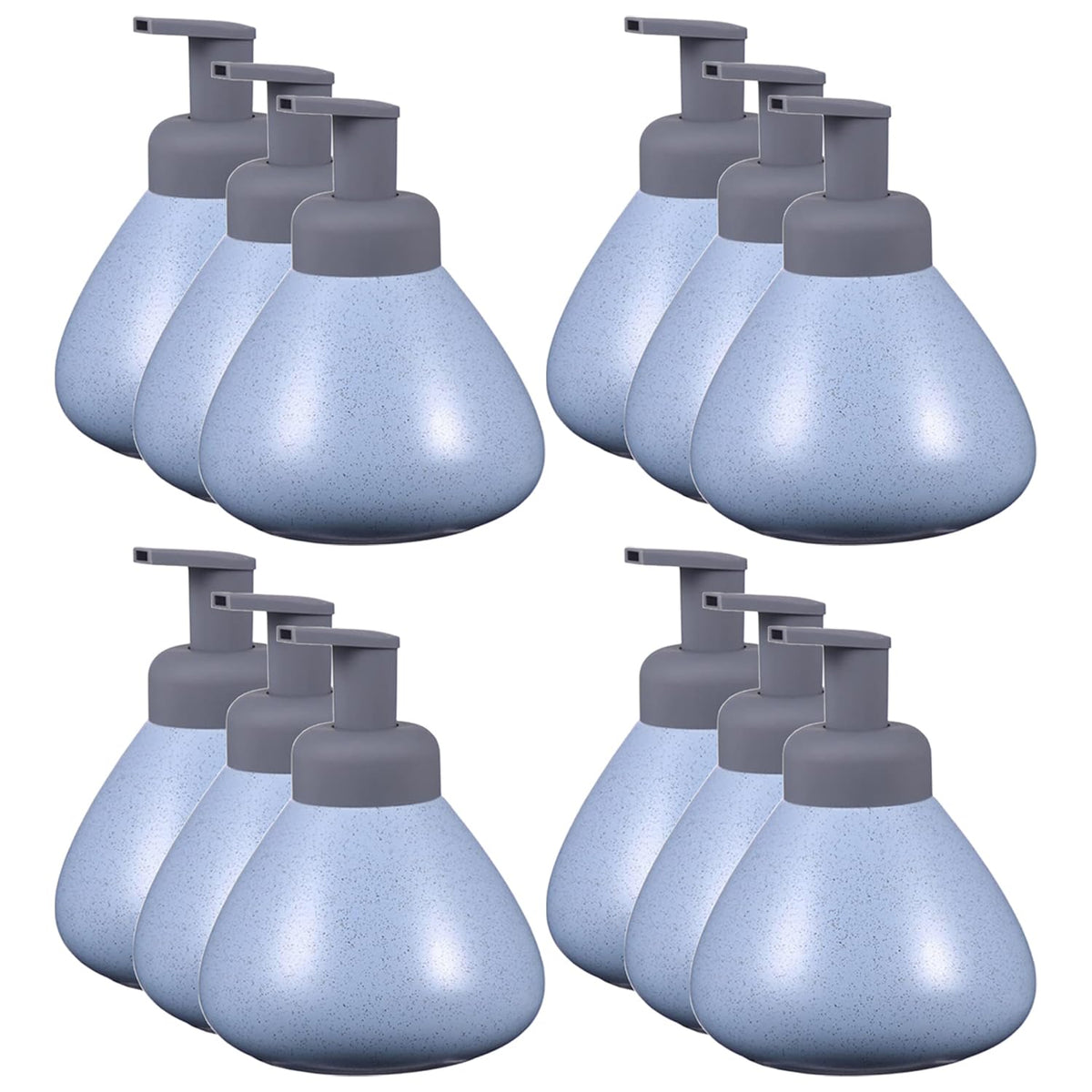 Kuber Industries Liquid Soap Dispenser | Handwash Soap Dispenser | Soap Dispenser for Wash Basin | Shampoo Dispenser Bottle | Bathroom Dispenser Bottle | 12 Piece | Pack of 4 | 360 ml | JY00018 | Blue
