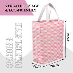 Kuber Industries Shopping Handbag | Grocery Handbag | Shopping Bag | Grocery Shopping Bag | Reusable Shopping Bags | Vegetable Bag | Carry Bag | Pack of 12 | Multicolor