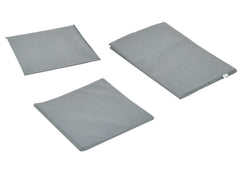 Heart Home Non-Woven Laundry Basket, Clothes Hamper For Laundry Closet, Bedroom, Bathroom With Lid & Handles (Grey)-44HH0186