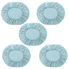 Kuber Industries Double Bed Mattress ProtectorBed Protecter With Elastic "150x200" CM-pack of 5 (Light Green)