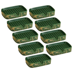 Kuber Industries Soap Holder | Handwash Soap Dispenser | Soap Dispenser for Wash Basin | Soap Dispenser Case | Bathroom Dispenser Case | 9 Piece | Pack of 3 | JY00173GN | Green