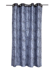 Kuber Industries Heart Home Polyester Decorative 9 Feet Long Door Curtain|Tree Branches Print Blackout Drapes Curatin with 8 Eyelet for Home & Office, Pack of 2 (Gray)