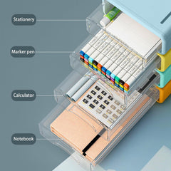 Kuber Industries (Set of 6) Drawer Organizer for Wardrobe | Toy Basket Storage box for kids | Socks Organizer for Almirah - Yellow & Orange
