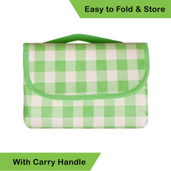 Heart Home Chatai Mat | Foldable Chatai for Travel | Sleeping Mat for Floor | Bedsheet & Mattress Protector | Floor Chatai Mat for Yoga | Chatai for Picnic | Check-Design | Green