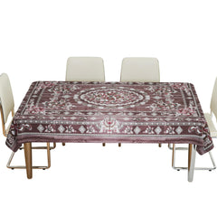 Kuber Industries Dining Table Cover | PVC Table Cloth Cover | 6 Seater Table Cloth | Table Protector | Table Cover for Dining Table | Passion Flower | 60x90 Inch | DTC | Maroon