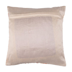 Kuber Industries Cushion Cover | Pillow Covers for Sofa | Throw Cushion Cover | Polyester Cushion Covers | Embroidery Cushion Covers | Set of 5 | 16 Inch | Cream