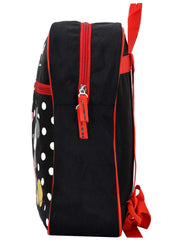 Kuber Industries Disney Mickey Minnie Mouse Print 13 inch Polyster School Bag/Backpack for Kids, Black-KUBMART1941