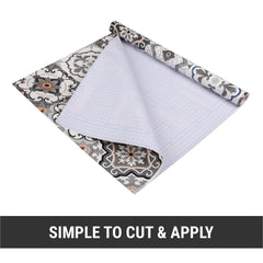 Heart Home Wallpaper | Self Adhesive Wallpaper Sheet | PVC Wallpaper Sheet for Home Décor | Kitchen Cabinets Wallpaper Roll | 5 Meter | WP-25 | Gray