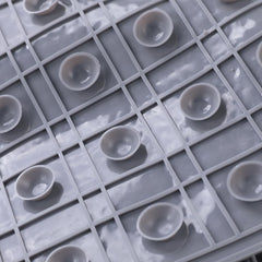 Kuber Industries Bath Mat | PVC Bathroom Mat | Shower Bath Mat | Floor Tub Mat | Bathroom Mud Mat | Anti-Skid Shower Bathroom Mat | L-YSD-A | Gray