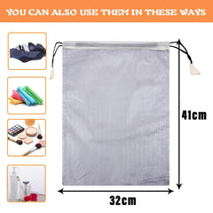 Heart Home Shoe Cover | Travel Shoe Storage Bags | PVC Storage Bags | Drawstring Shoe Cover | Transparent Shoe Storage Organizer | Lining-Design | Pack of 12 | White