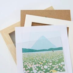 Kuber Industries Photo Frame For Home D?cor|Use Horizontal & Vertical|Crystal Clear Glass|Perfect For Home, Office And Shop "18.2x18.2CM"-Pack of 6 (Natural)
