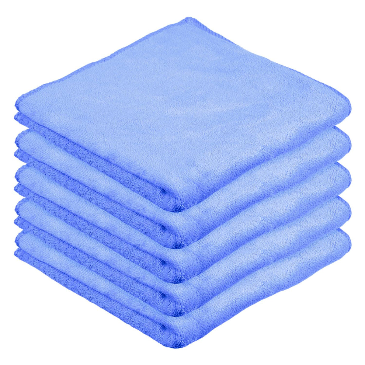 Heart Home Cleaning Towel | Reusable Cleaning Cloths for Kitchen | Duster Towel for Home Cleaning | 400 GSM Cleaning Cloth Towel for Car | Bike | 50x70 | Pack of 5 | Blue
