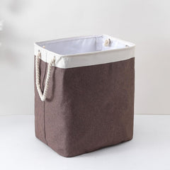 Kuber Industries Laundry Basket For Clothes|Foldable Laundry Hamper|Basket For Toys, Dirty clothes, Storage "45 LTR"-Pack of 4 (Brown)