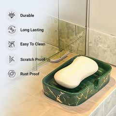 Kuber Industries Soap Holder | Handwash Soap Dispenser | Soap Dispenser for Wash Basin | Soap Dispenser Case | Bathroom Dispenser Case | 9 Piece | Pack of 3 | JY00173GN | Green