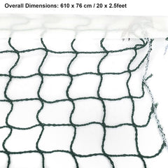 Kuber Industries Badminton Net|Nylon Net for Tournament, Sports Coaching|Shuttle Net Indoor, Outdoor-Pack of 5 (Dark Green)