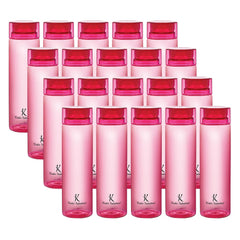 Kuber Industries BPA Free Plastic Water Bottles | Breakproof, Leakproof, Food Grade PET Bottles | Water Bottle for Kids & Adults | Plastic Bottle Set of 4 |Pink (Pack of 5)