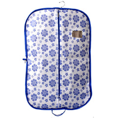 Kuber Industries Flower Printed 9 Pieces Foldable Non Woven Men's Coat Blazer Cover (Blue) -CTMTC039480