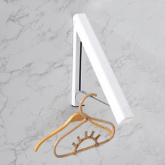 Kuber Industries Pack of 5 Cloth Drying Rack | Wall Mounted Drying Rack | Drying Rack for Toilets | Rack for Bathrooms | Clothes Rack for Bedrooms | Drilling Installation Rack | EN001 | White