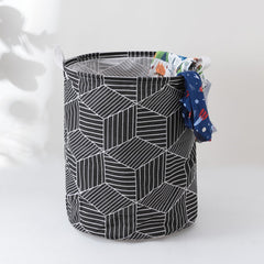 Kuber Industries Laundry Basket For Clothes|Foldable Laundry Hamper|Basket For Toys, Dirty clothes, Storage "45 LTR" (Black)