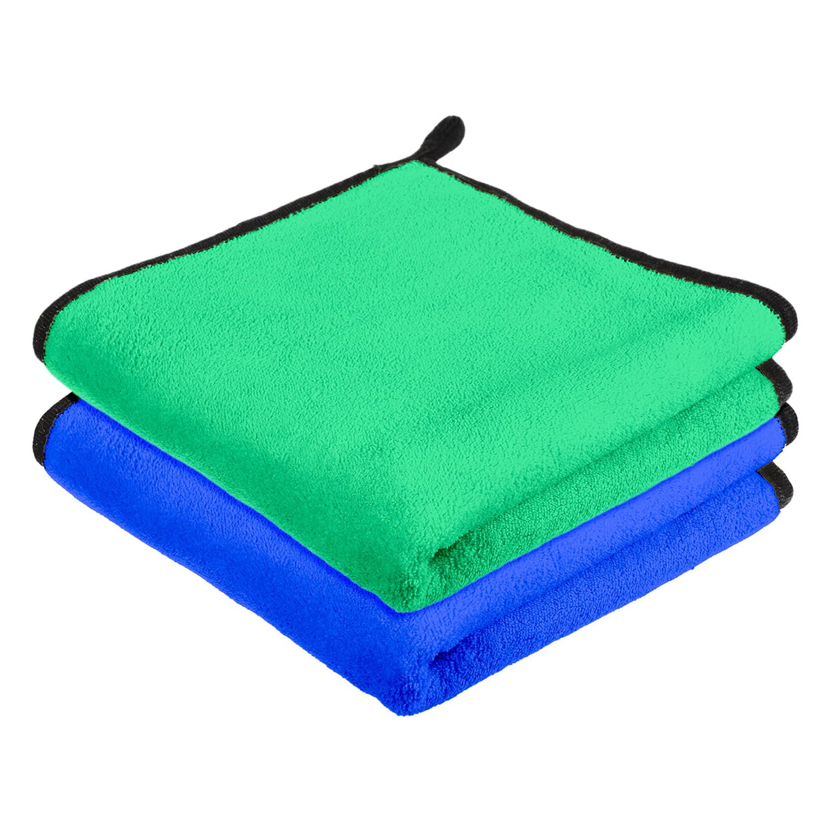 Kuber Industries Cleaning Towel | Reusable Cleaning Cloths for Kitchen | Duster Towel for Home Cleaning | 400 GSM Cleaning Cloth Towel with Hanging Loop | 40x60 | Pack of 2 | Multi