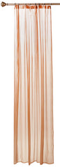 Kuber Industries PVC Striped Shower Curtain, 7ft, Brown