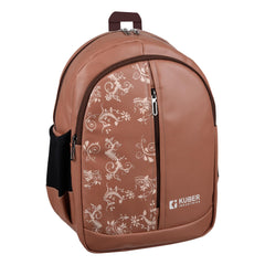 Heart Home Backpack | School Backpack for Kids | Collage Backpack | School Bag for Boys & Girls | 3 Compartments Mini Backpack | Half Print School Bag | Beige