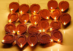 Kuber Industries Diwali Lights | Diwali String Light for Décor | Lights for Christmas | Lights for Navratri | Lights for Party | Lights for Indoor & Outdoor | Diya Lights | Brown