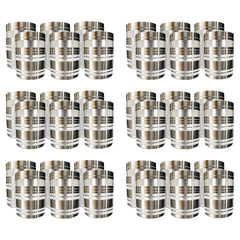 Kuber Industries Stainless Steel Glass Set | Wobble Free Base, Durable | Multipurpose, Elegant Design & Mirror Finish | Easy to Clean & Store | Steel Glass Set 6 (Pack of 6)
