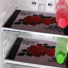 Heart Home PVC 6 Pieces Refrigerator Drawer Mats (Multi) - CTHH8739, Polyvinyl Chloride