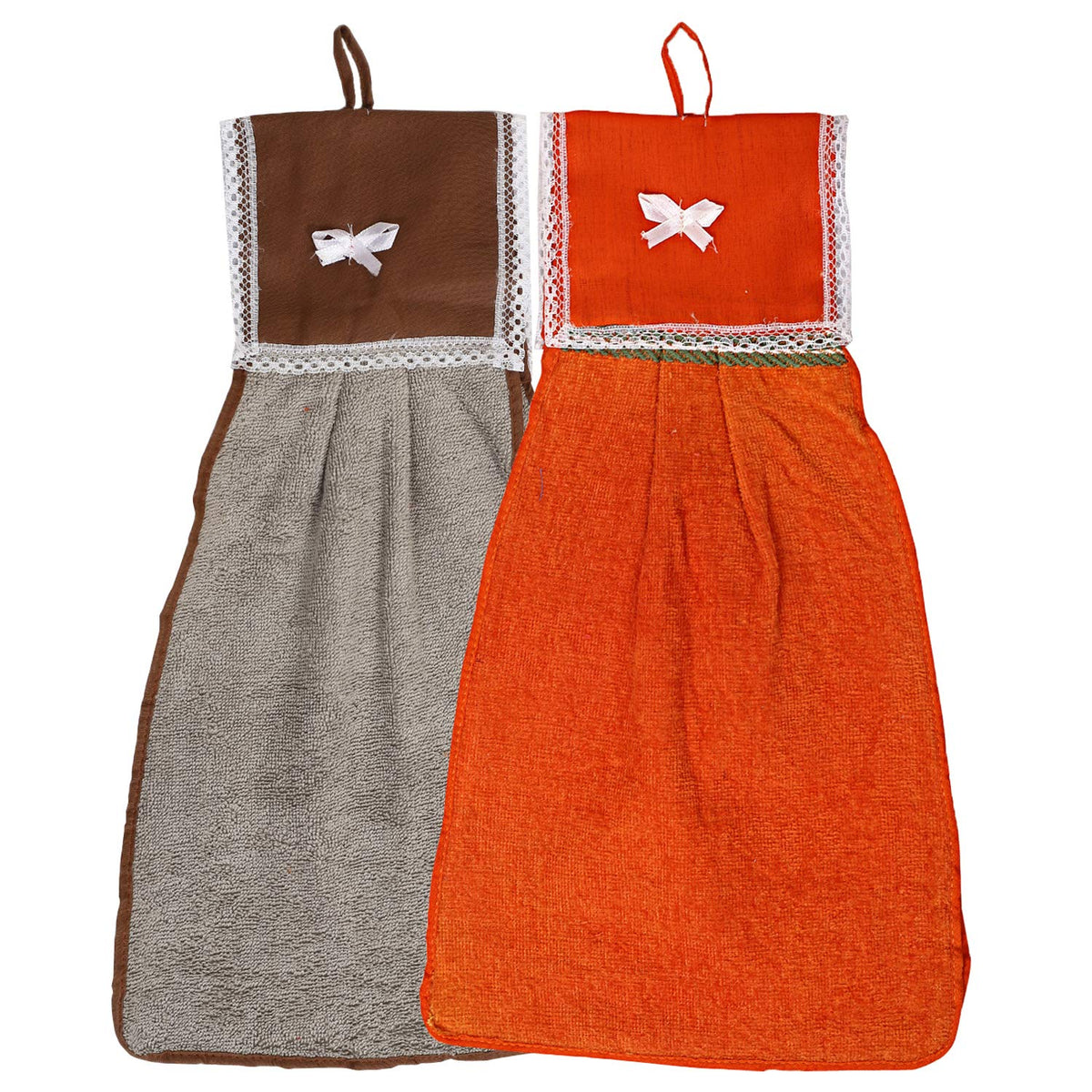 Kuber Industries 2 Piece 144 GSM Cotton Washbasin Napkin Towel Set - Multicolour