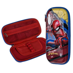 Heart Home Marvel Spider-Man Pencil Pouch | School Pencil Case for Kids | Pen-Pencil Box for Kids | Geometry Box | Compass Box | School Stationery Supplies | Pack of 2 | Red