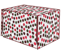 Heart Home PVC Circle Design Microwave Oven Cover, Dustproof Machine Protector Cover,20 LTR. (Multi)-HS43HEARTH26008