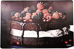 Kuber Industries Cake Design 6 Pieces PVC Refrigerator/Fridge Multipurpose Drawer Mat Set (Brown) - CTKTC39602