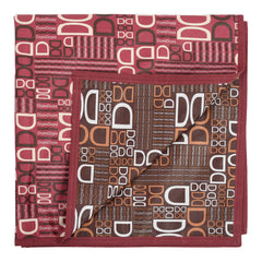 Kuber Industries Square D Print Both Sided Bed Server Food Mat (Magenta)