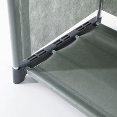 Kuber Industries (Pack of 4) 4 Layer Book Rack | Book Cabinet Shelves for Bedroom Office Living Room | Storage Shelve for Books Storage Organizer | Adjustable Shelf Rack | SJ04G | Grey