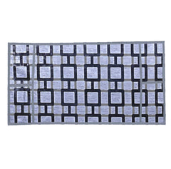 Kuber Industries Checkered Design PVC Microwave Oven Top Cover 23 Liter with Utility 4 Pockets (Grey) - CTKTC040697