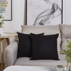 Heart Home Cushion Filler | Cotton Cushion Filler | Cushion For Sofa | Cushion Pillow Filler | Premium Sofa Cushion For Hotel-Bedroom | Washable & Odorless | 16 Inch | Black